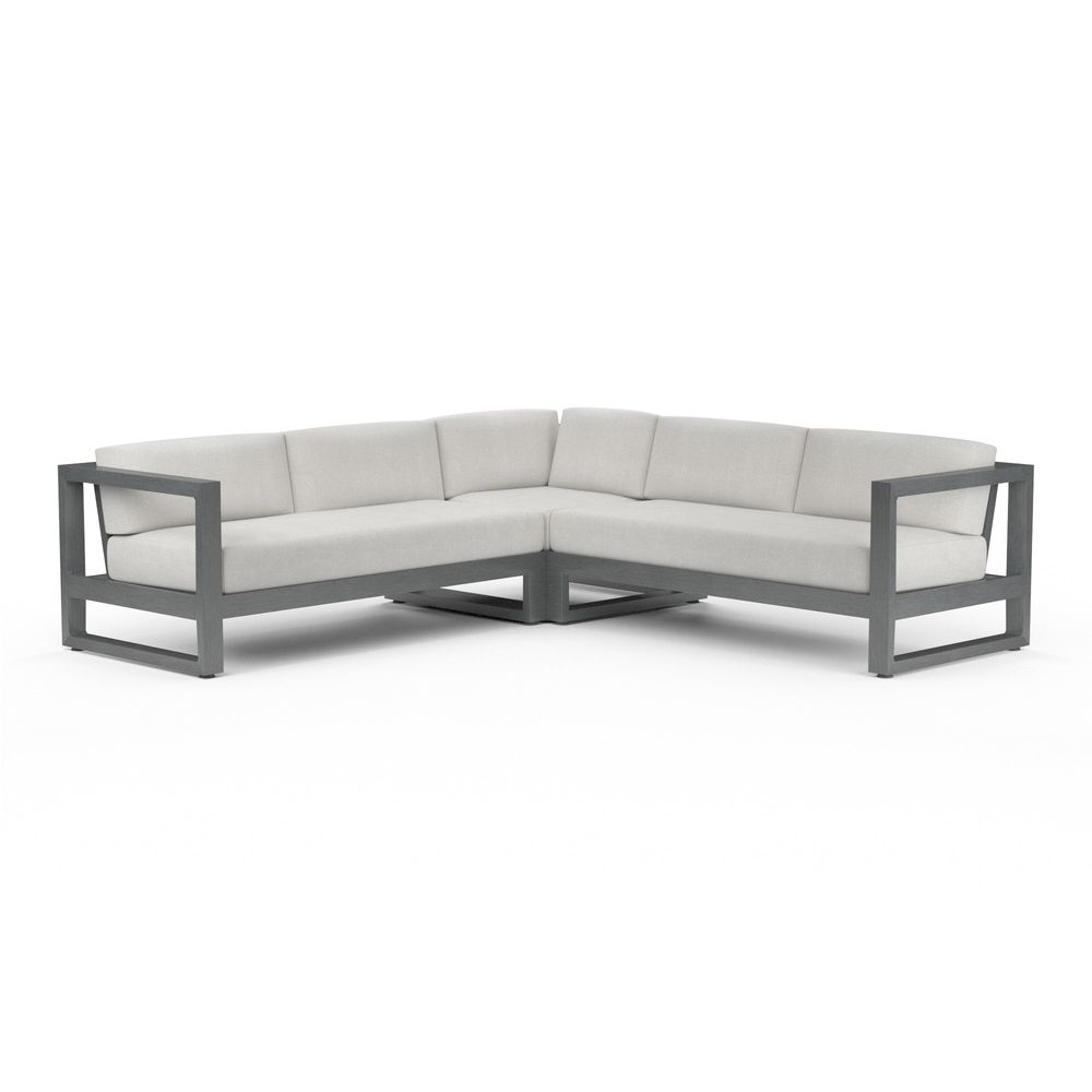 Outdoor Sofas and Sectionals Redondo Sectional in Cast Silver, No Welt