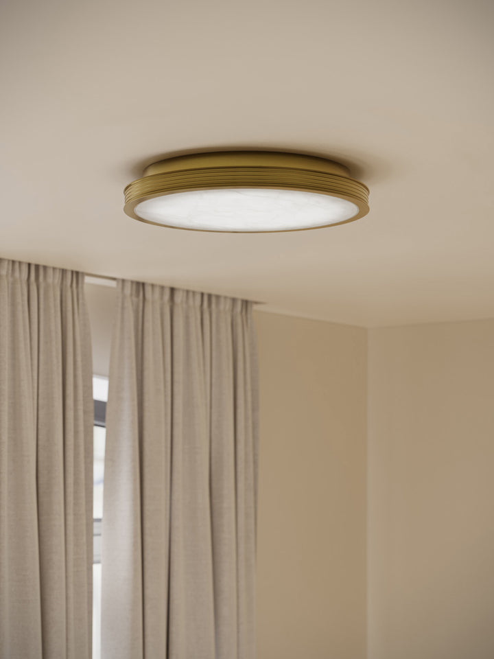 Aydan Polished Brass Flush Mount