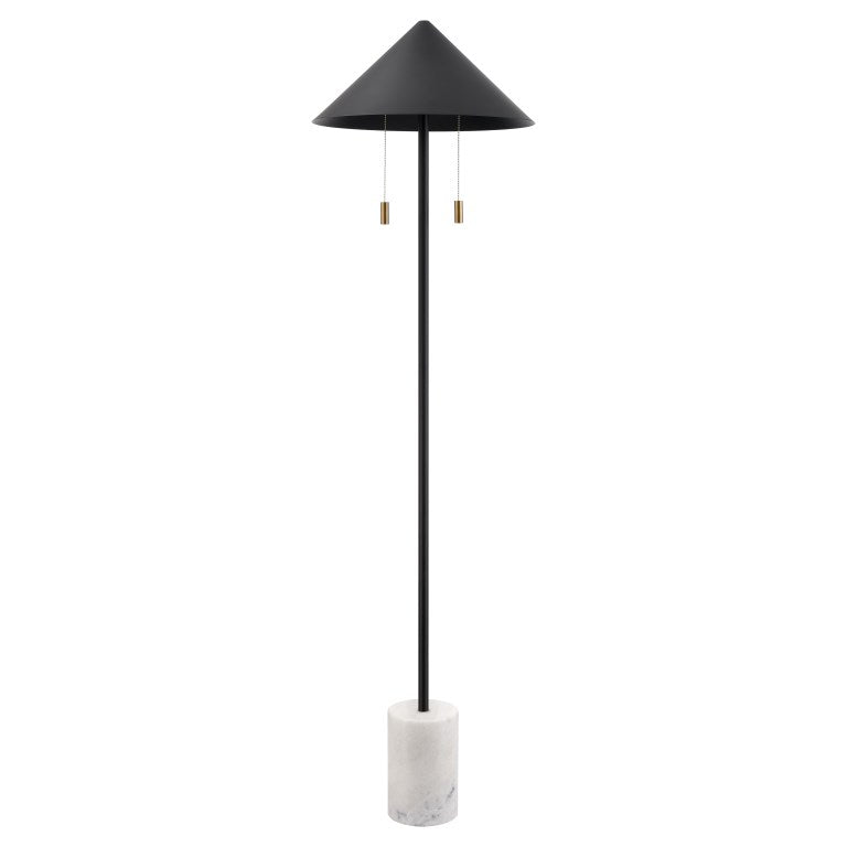 Jordana 58'' High 2 - Light Floor Lamp - Matte Black-Elk Home-ELK-H0019-11111-Floor LampsNon LED-2-France and Son