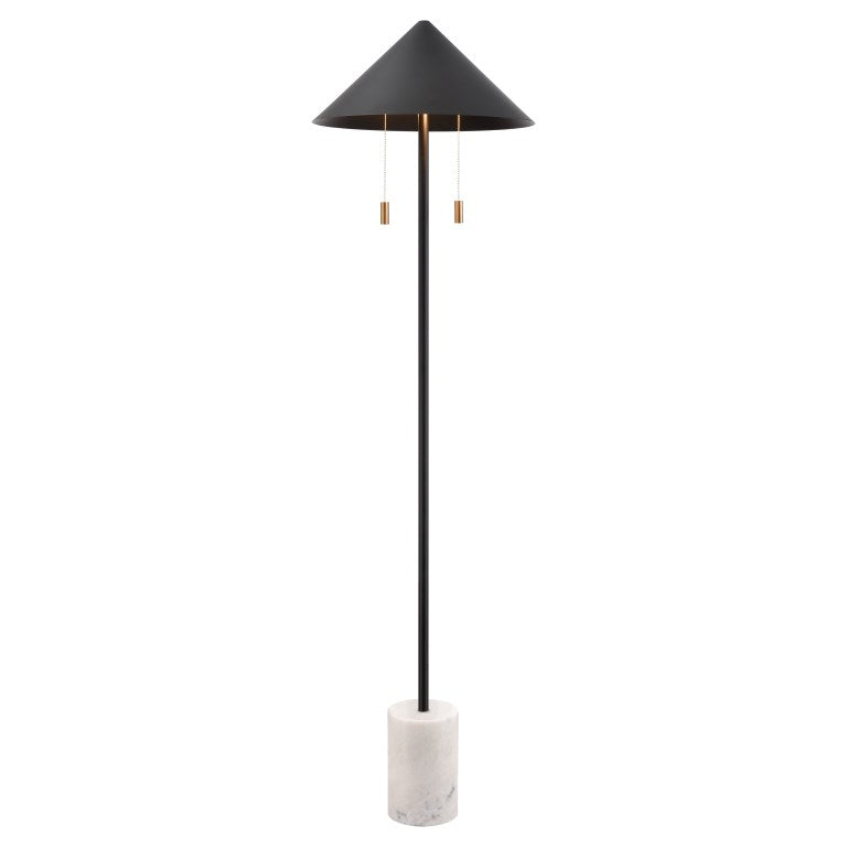 Jordana 58'' High 2 - Light Floor Lamp - Matte Black-Elk Home-ELK-H0019-11111-Floor LampsNon LED-1-France and Son