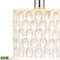 Delia 21'' High 1-Light Table Lamp - White - Includes LED Bulb-Elk Home-ELK-H0019-7991-LED-Table Lamps-4-France and Son