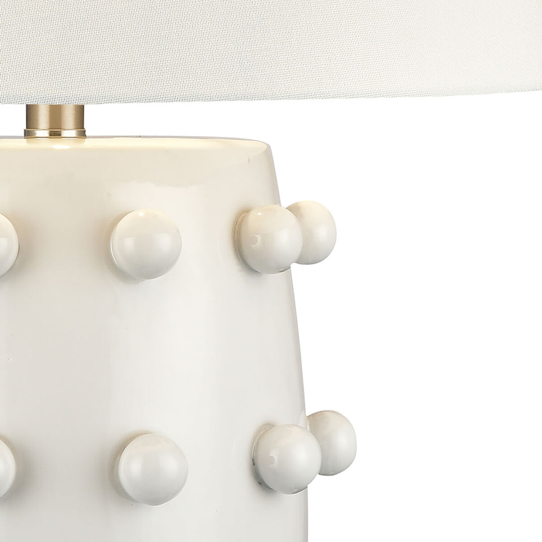 Torny 28'' High 1-Light Table Lamp - White-Elk Home-ELK-H0019-9501-Table Lamps-3-France and Son