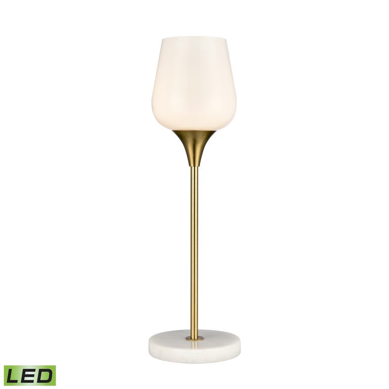 Finch Lane 20'' High 1-Light Table Lamp - Satin Gold - Includes LED Bulb-Elk Home-ELK-H0019-9510-LED-Table Lamps-1-France and Son