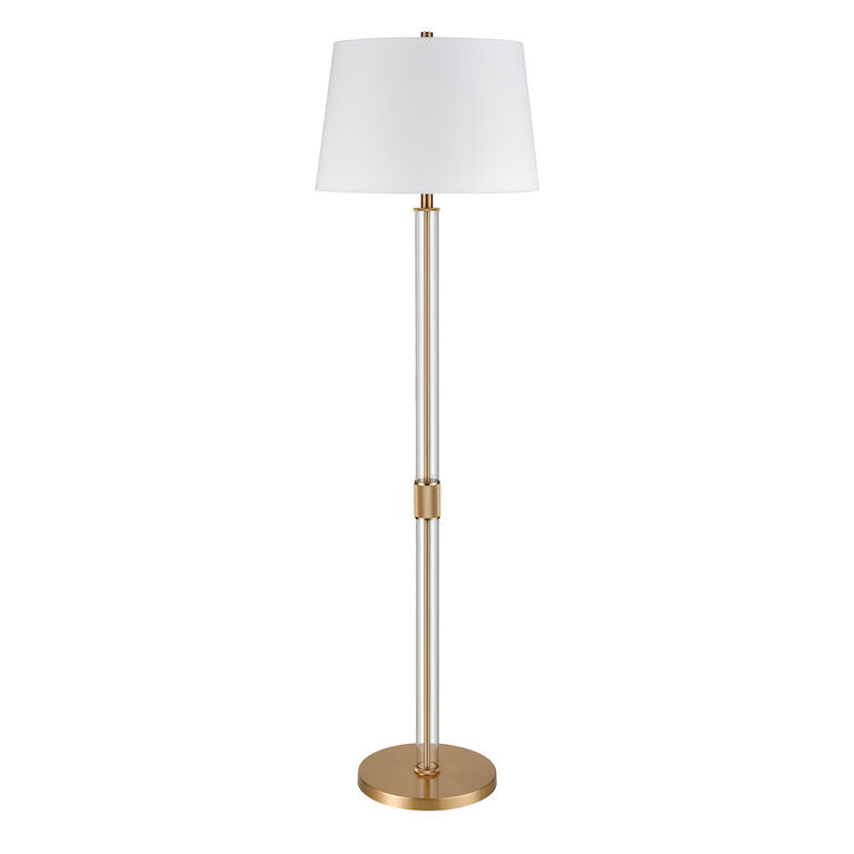 Roseden Court 62'' High 1 - Light Floor Lamp-Elk Home-ELK-H0019-9569-Floor LampsAged Brass-2-France and Son