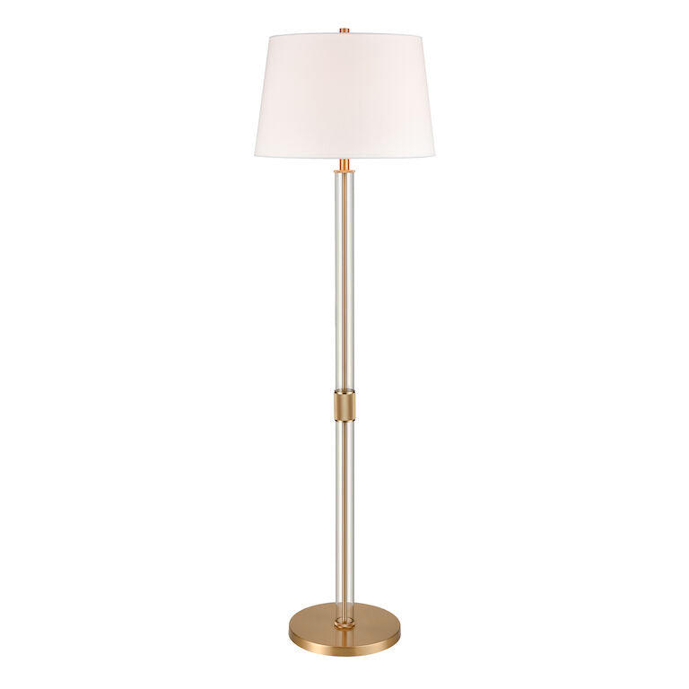Roseden Court 62'' High 1 - Light Floor Lamp-Elk Home-ELK-H0019-9569-Floor LampsAged Brass-1-France and Son