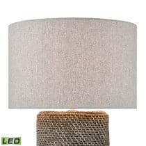 Wefen 24'' High 1-Light Table Lamp - Gray - Includes LED Bulb-Elk Home-ELK-H019-7259-LED-Table Lamps-3-France and Son