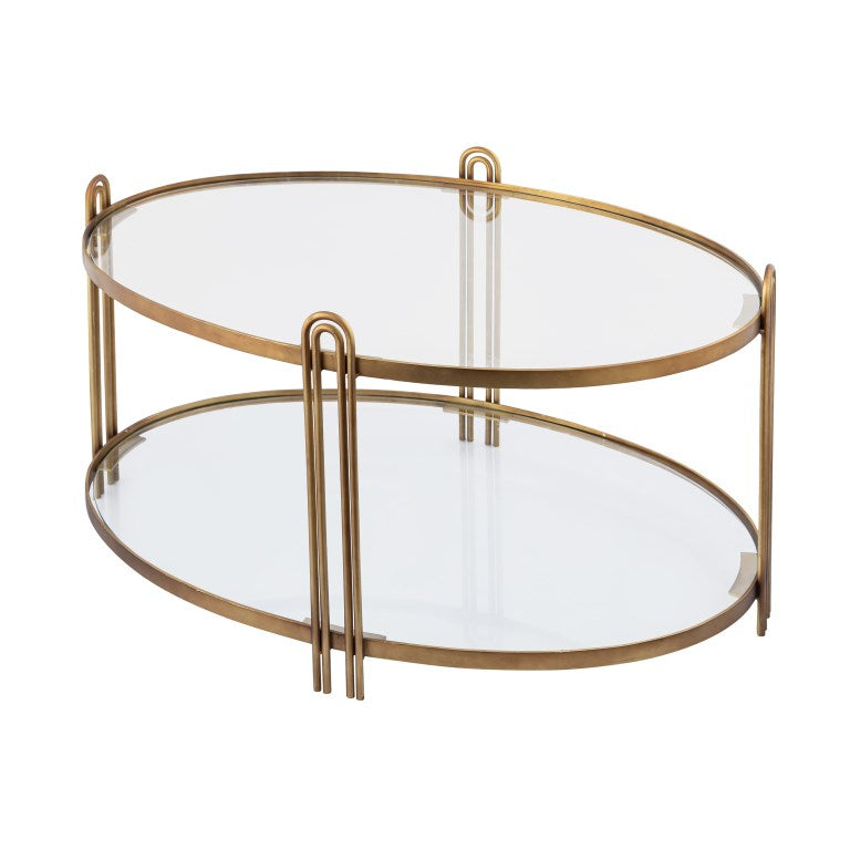 Arch Coffee Table - Gold-Elk Home-ELK-H0895-10846-Coffee Tables-2-France and Son