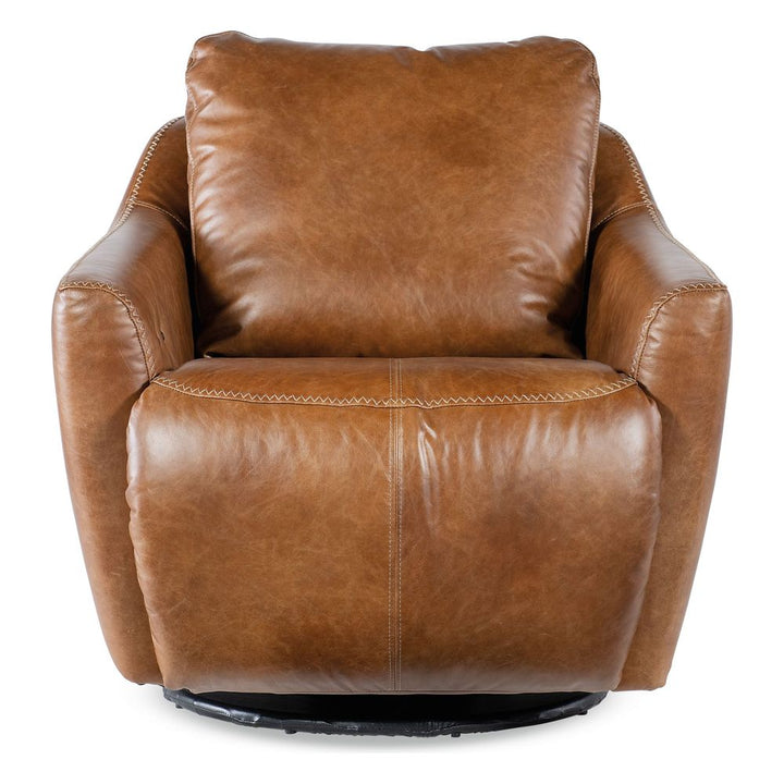 Lounge Chairs: Recliners Jude Swivel w/Power Footrest - Brown