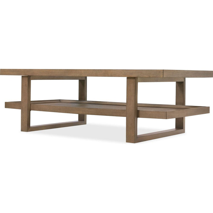 Sonnet Rectangle Cocktail Table - Medium Wood