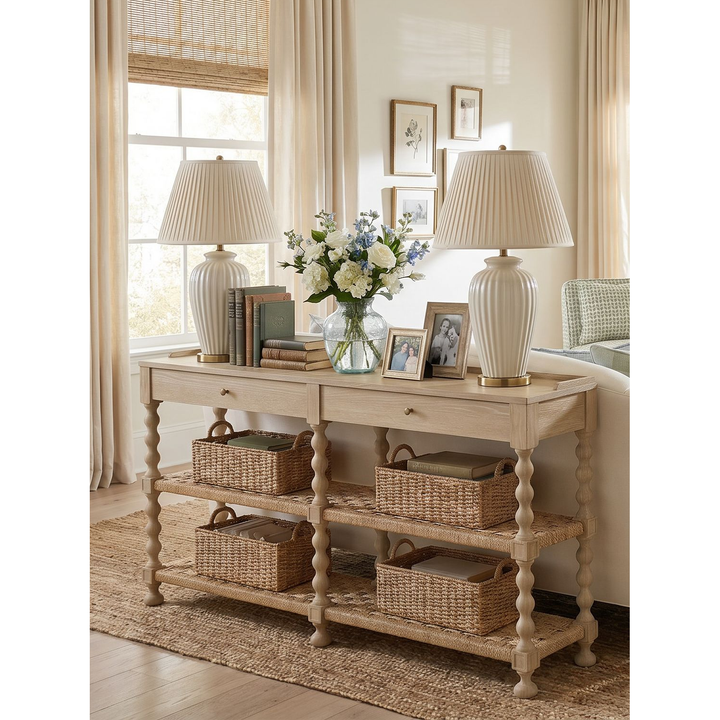 Haven Console Table — Sun Oak