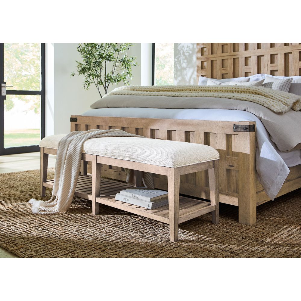 Benches Vineyard Row Bed Bench - Beige