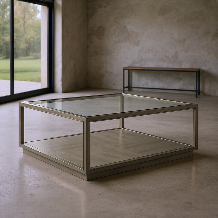 Glaze Square Cocktail Table Quartz
