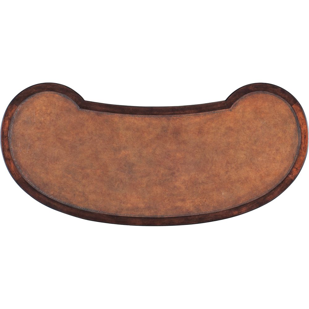 Charleston Kidney Writing Desk - Dark Wood