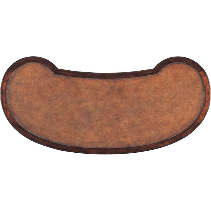 Charleston Kidney Writing Desk - Dark Wood