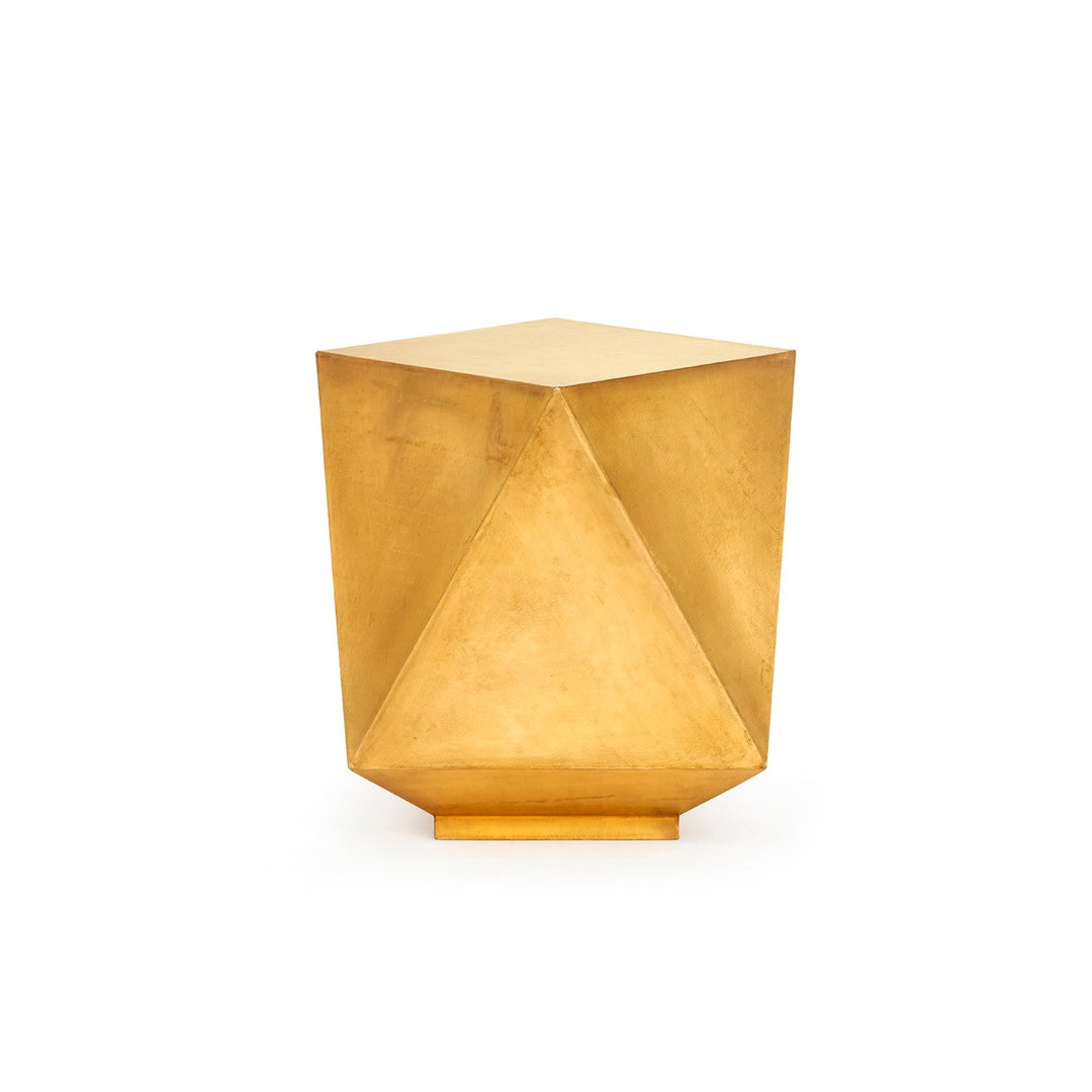 Hedron Side Table, Light Antique