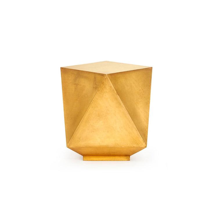 Hedron Side Table, Light Antique
