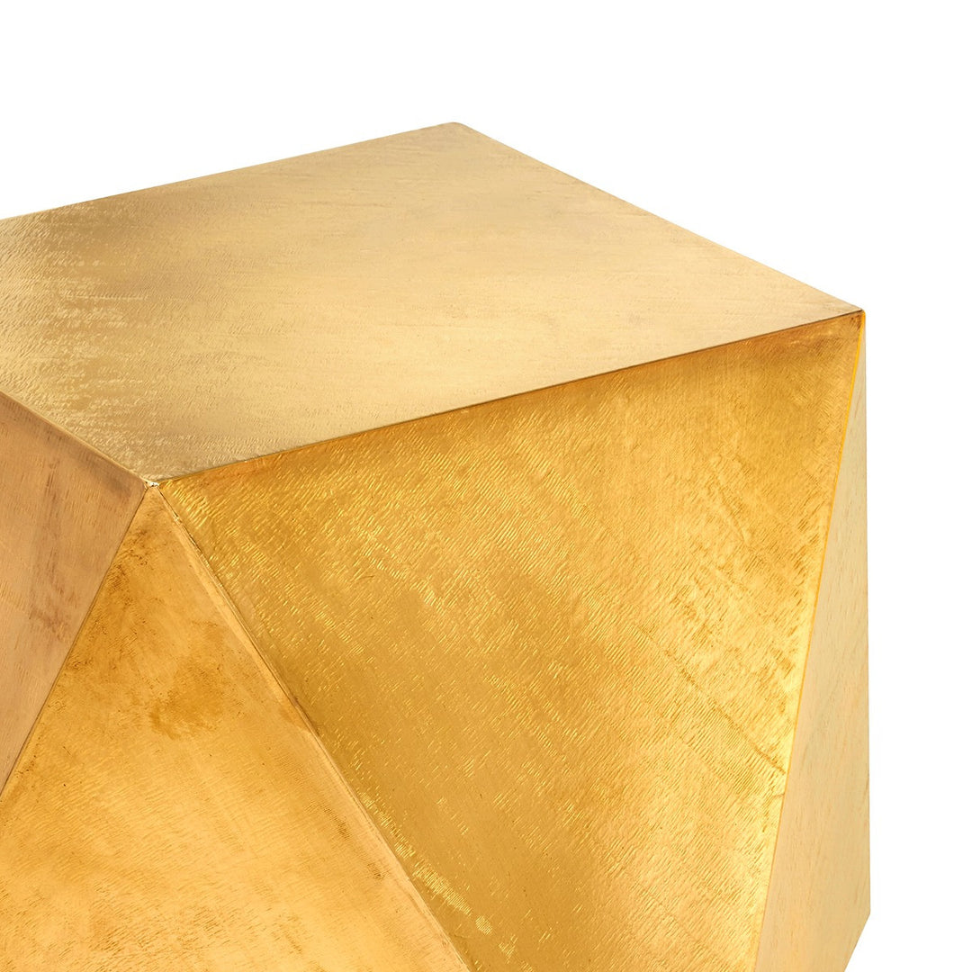 Hedron Side Table, Light Antique