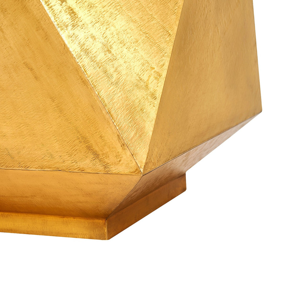 Hedron Side Table, Light Antique