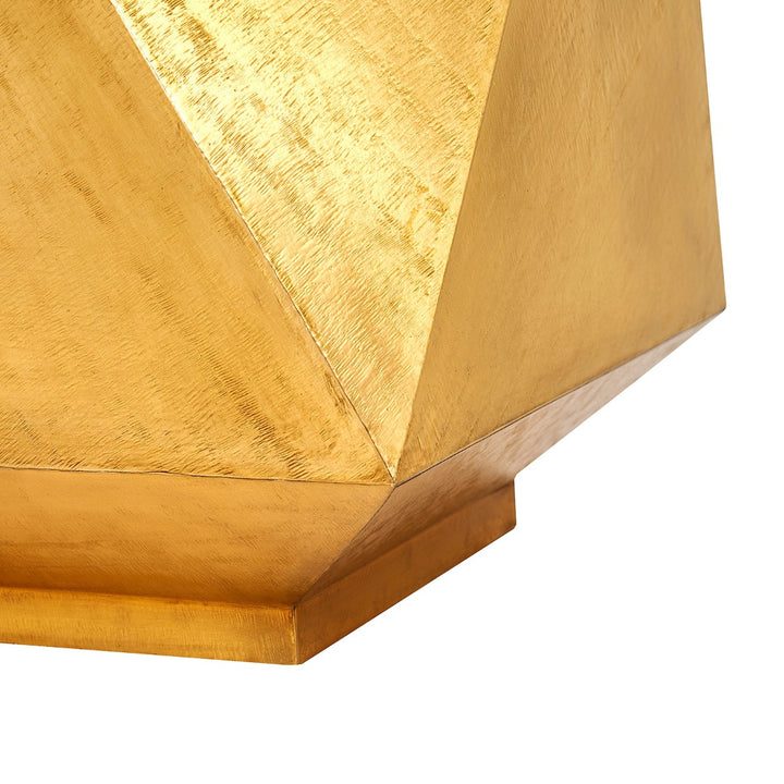 Hedron Side Table, Light Antique