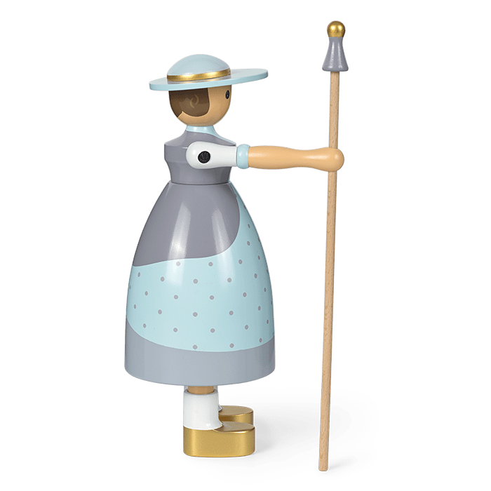 Kay Bojesen Shepherdess, Light Blue, H: 7.9"