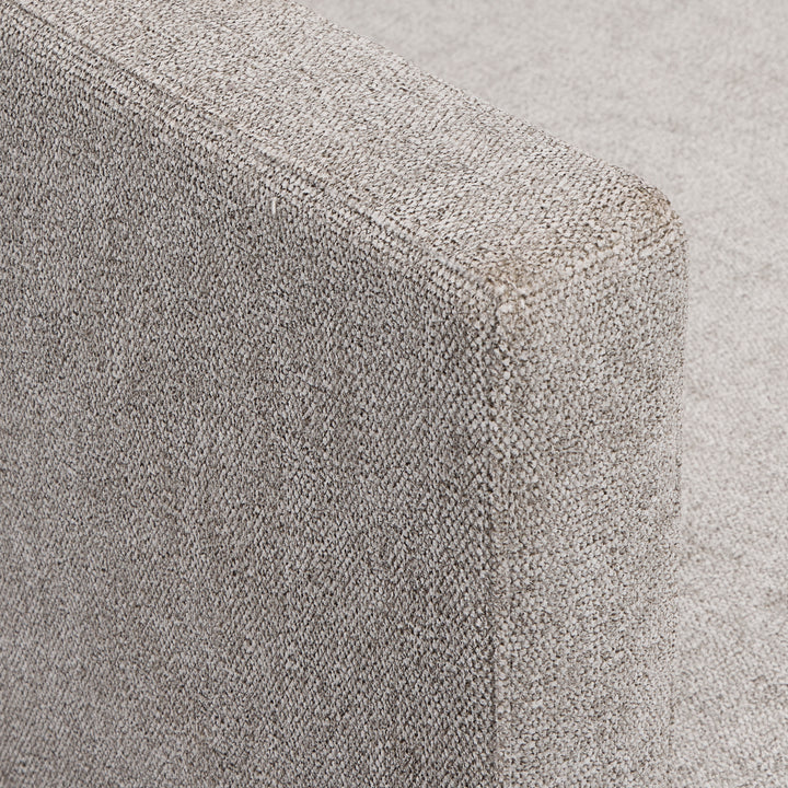 Linea Upholstered Arm Chair in Cerused Greige Finish