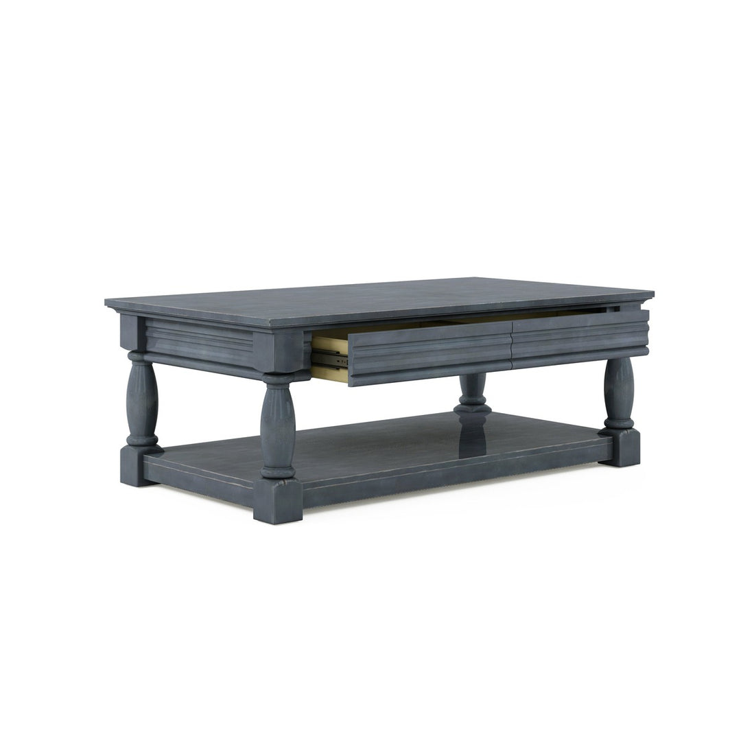 Alcove Rectangular Cocktail Table - Blue