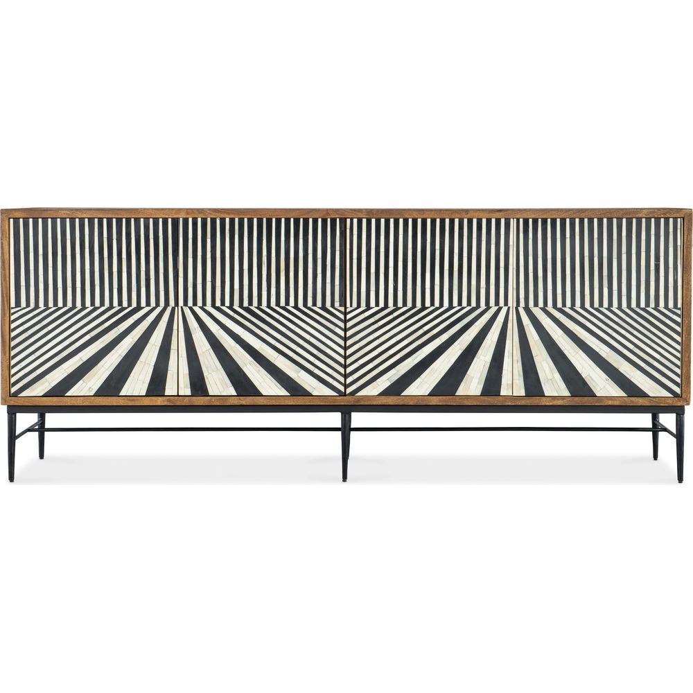 Sideboards & Credenzas Commerce & Market Linear Perspective Credenza - Medium Wood