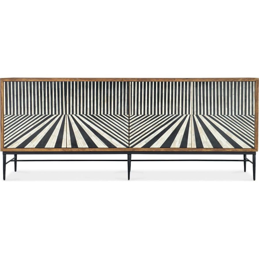 Sideboards & Credenzas Commerce & Market Linear Perspective Credenza - Medium Wood