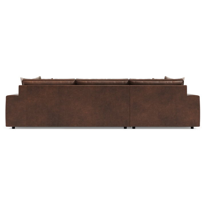Nest 2-Piece Left Facing Leather Sectional