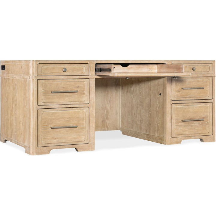 Solace Executive Desk - Light Wood