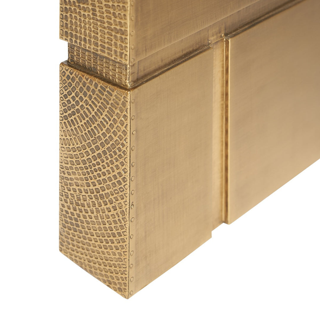 Hollis Console Table, Antique Brass
