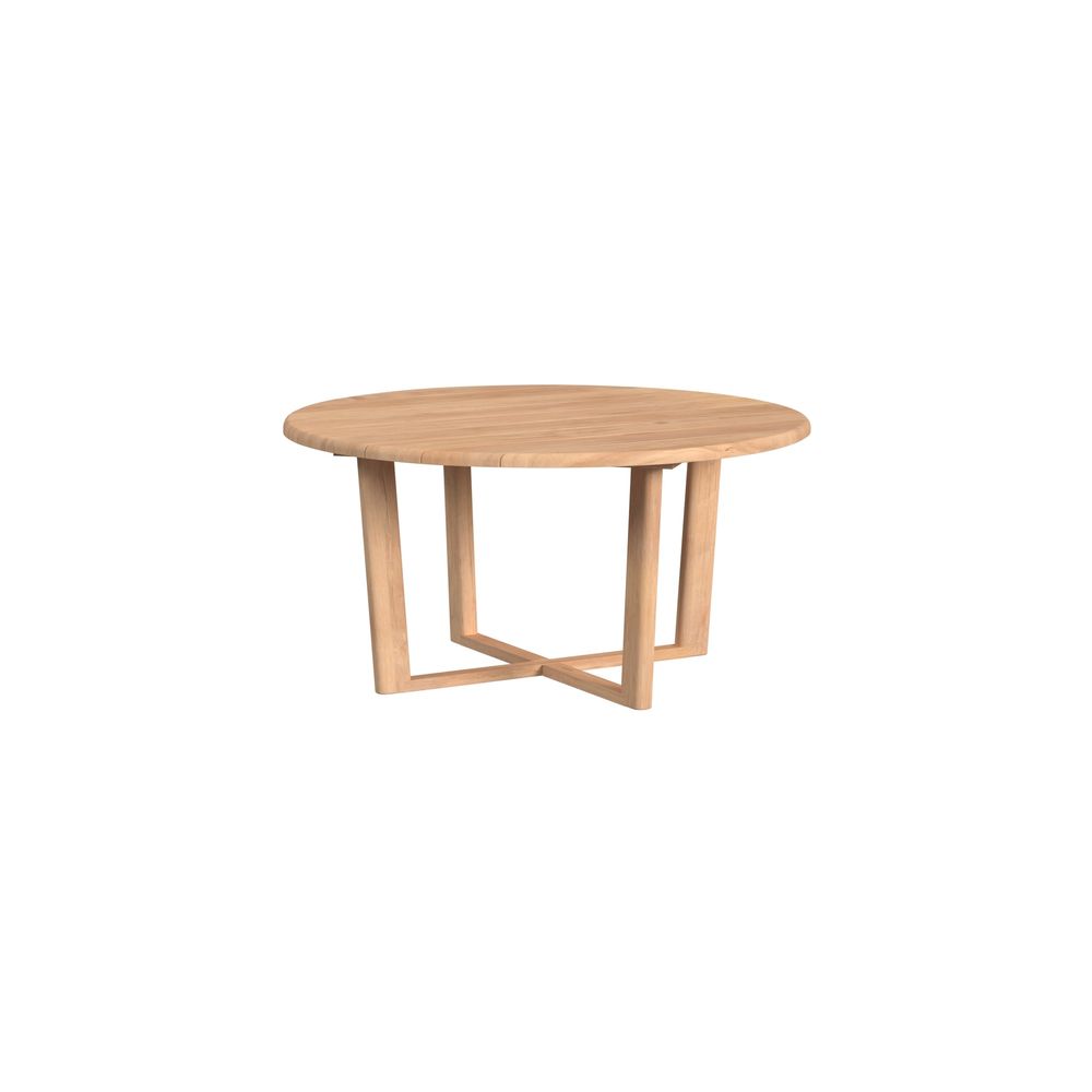 Outdoor Dining Tables Natural Teak 56" Round Dining Table