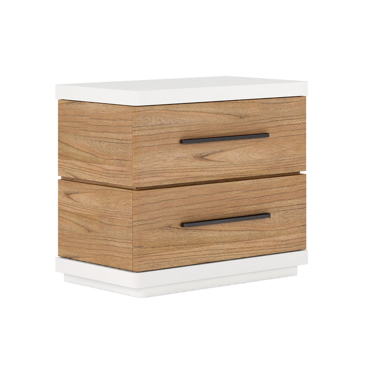 Portico Nightstand - Brown, White