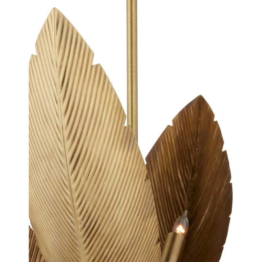 Bird of Paradise Brass Chandelier