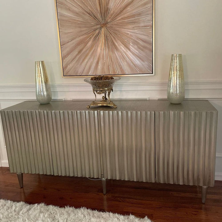 German Silver Console-Hooker-HOOKER-5637-85001-SLV-Sideboards & CredenzasSilvers-6-France and Son