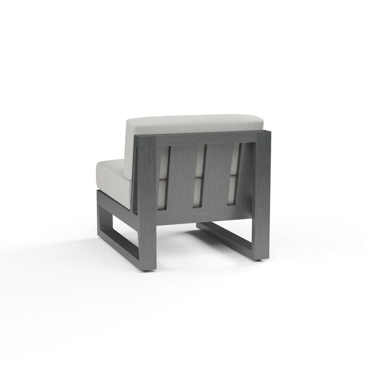 Outdoor Lounge Chairs Redondo Armless Club in Cast Silver, No Welt