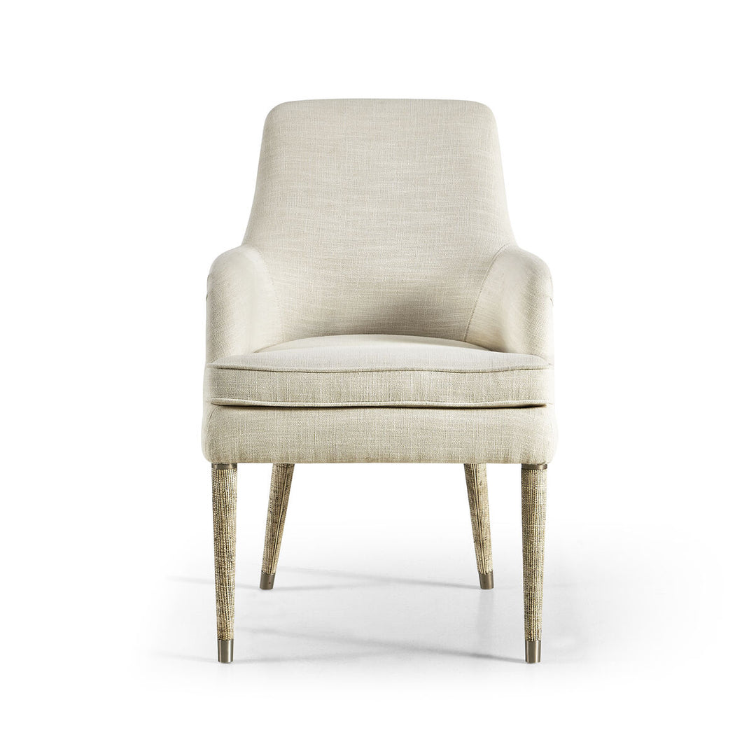 Shoal Grasscloth Host Chair