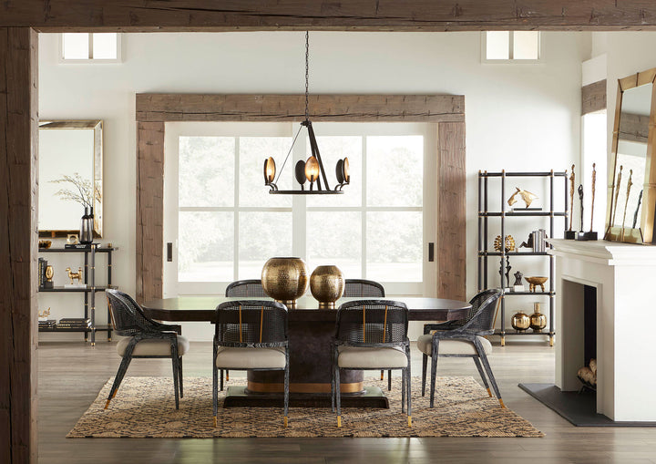 Harriet Dining Table, Arabica Burl
