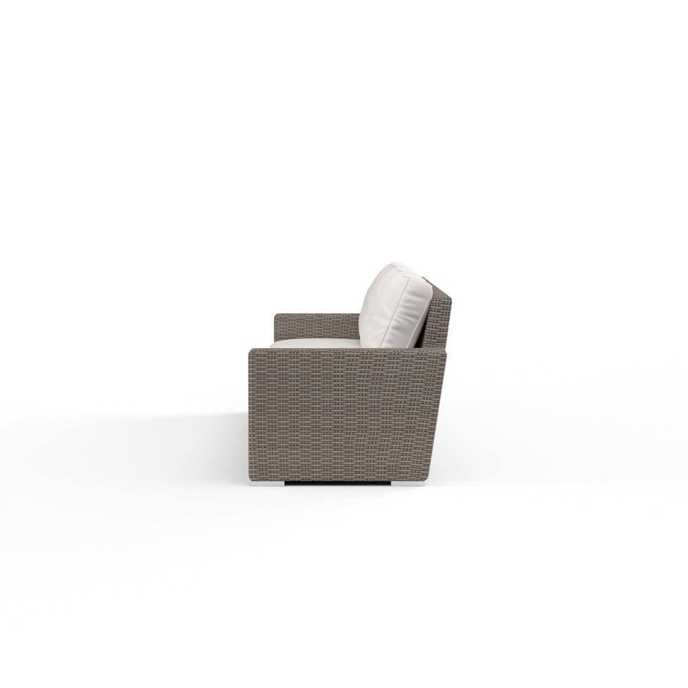Outdoor Sofas and Sectionals Coronado Sofa in Canvas Flax w/ Self Welt
