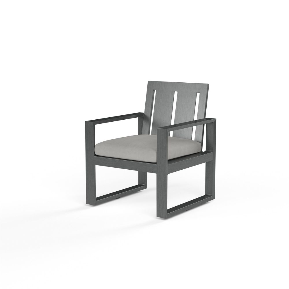 Outdoor Dining Chairs Redondo Dining Chair in Cast Silver, No Welt