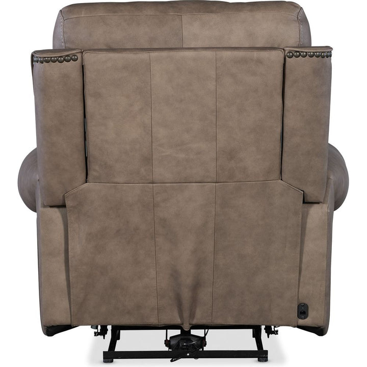 Duncan Power Recliner with Power Headrest & Lumbar - Brown