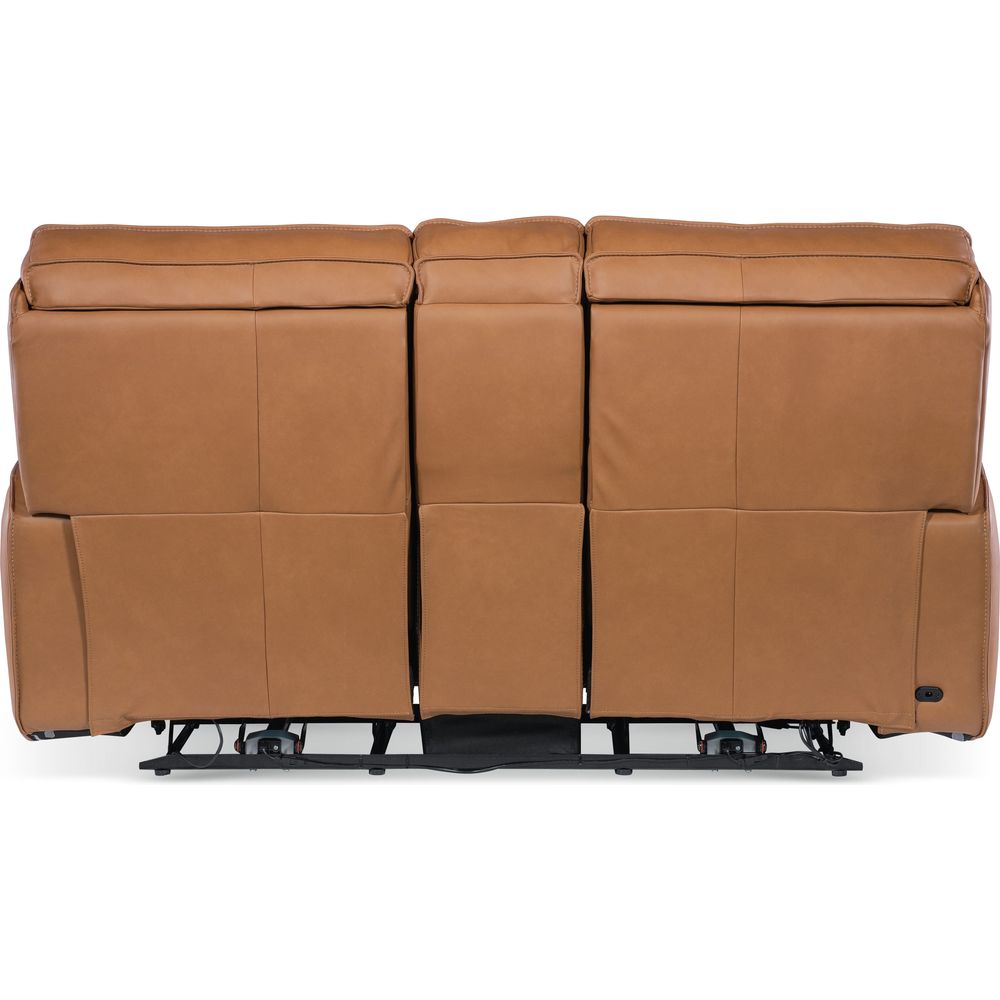 Miles Zero Gravity Console Loveseat with Power Recline & Power Headrest - Brown