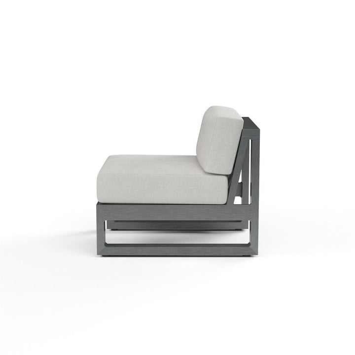 Outdoor Lounge Chairs Redondo Armless Club in Cast Silver, No Welt