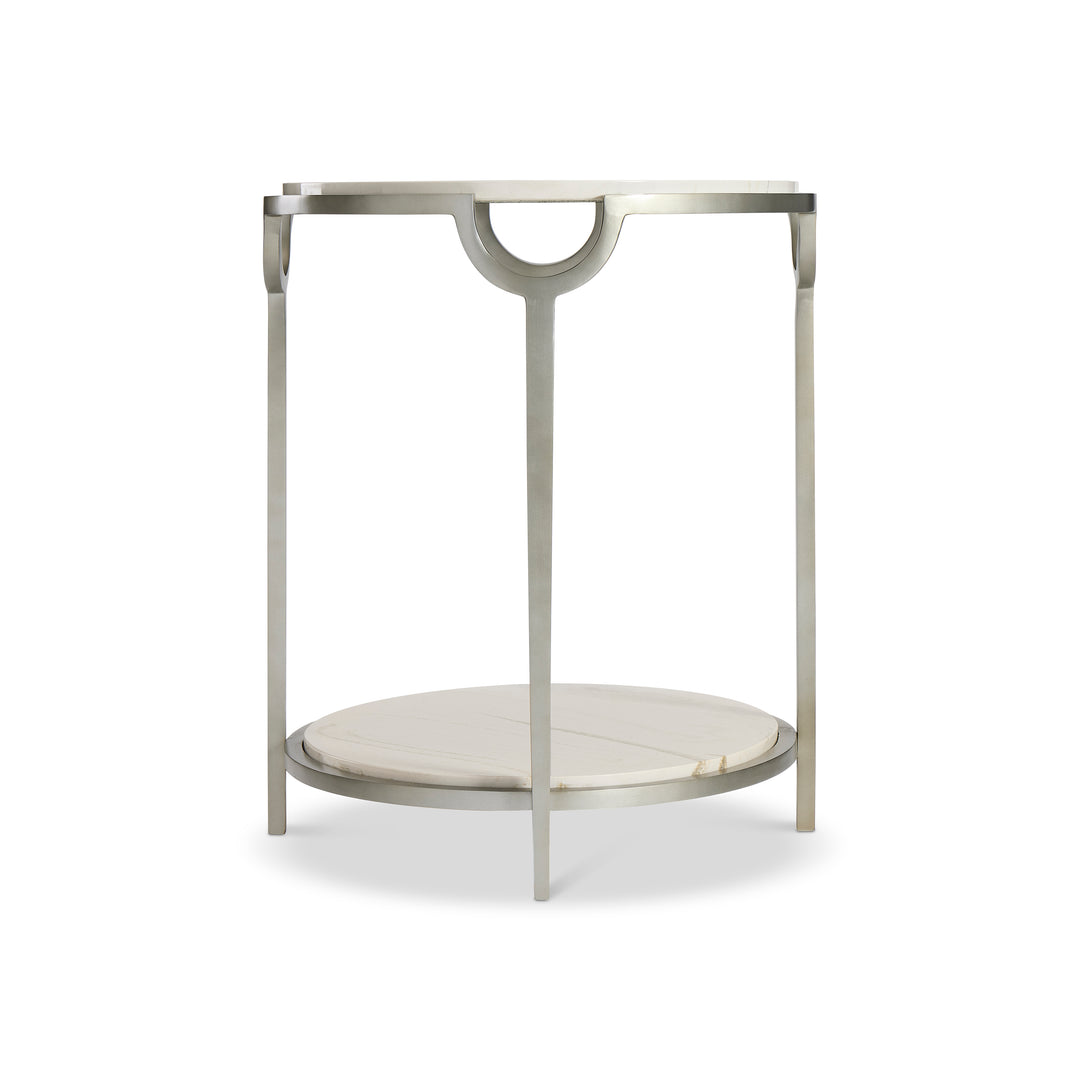 Morello Oval Metal End Table