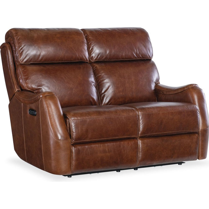 Harlan Zero Gravity Loveseat with Power Recline & Power Headrest - Brown