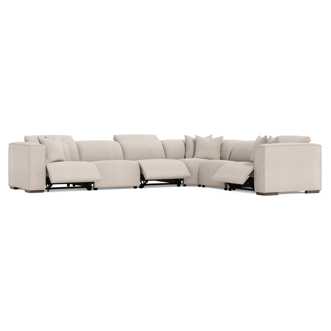 6 Piece Right-Facing Bliss Fabric Power Motion Sectional Recliner