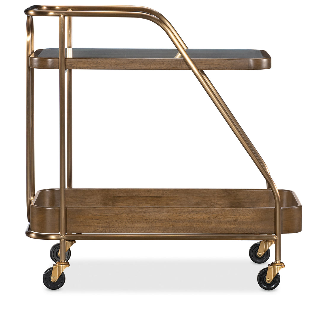 Commerce and Market Walnut Wine and Bar Cart - image 4