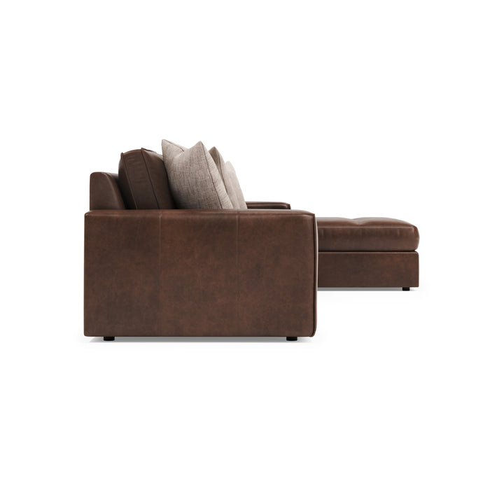 Nest 3-Piece Leather Sectional