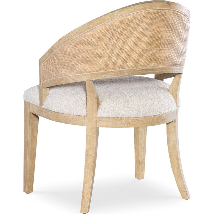 Retreat Cane Barrel Back Chair - Light Wood