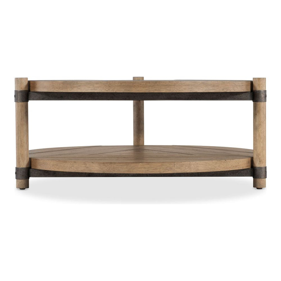 Coffee Tables Terrace Row Round Cocktail Table - Light Wood